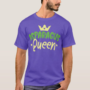 Asparagus Queen Garden Vegetable Vegetarian Vegan T-Shirt