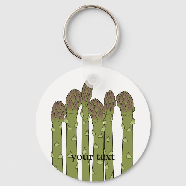 Asparagus Spears Vegetable Lover Veggies Key Ring (Front)