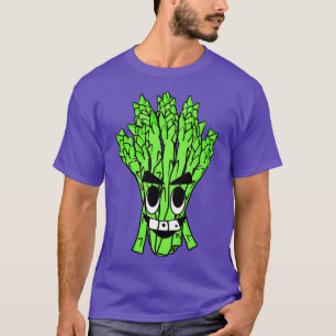 Asparagus Vegan Vegetable Illustration  T-Shirt