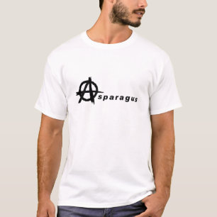 Asparagus with Anarchy Symbol T-Shirt