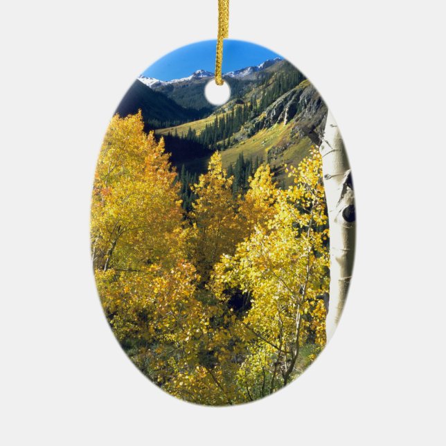 Aspen 8 ceramic tree decoration (Front)