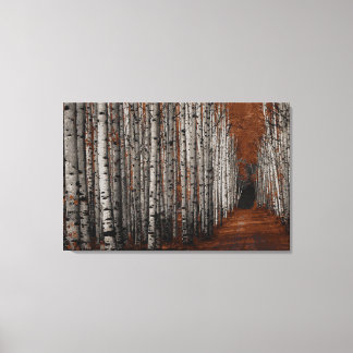 Aspen Alley Fine Art Three Panel Canvas Print. Print