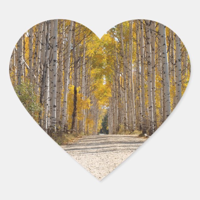Aspen AlleyHeart Shaped Sticker (Front)