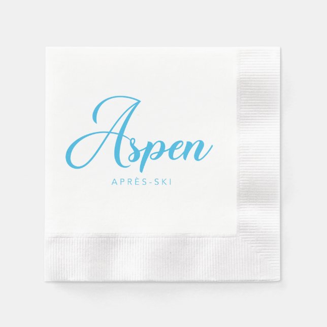 ASPEN Apres-Ski Napkin (Front)