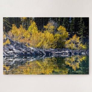 Aspen Beauty at Sherwin Lake, 1014 pieces Jigsaw Puzzle