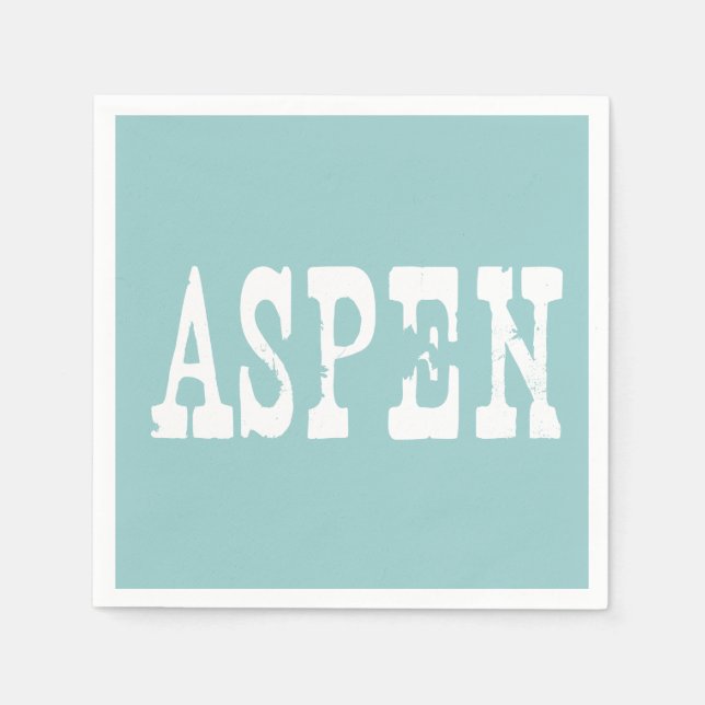 Aspen Blue Napkin (Front)
