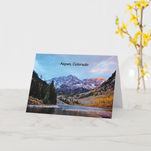 Aspen, Colorado Card (Yellow Flower)