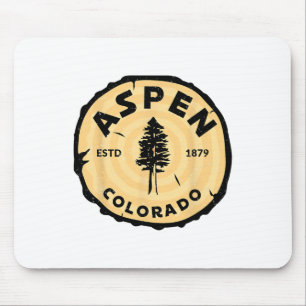 Aspen Colorado Co Mountain Skiing Vintage 80s Aspe Mouse Pad