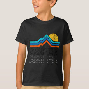 Aspen colorado co mountain skiing vintage 80s T-Shirt