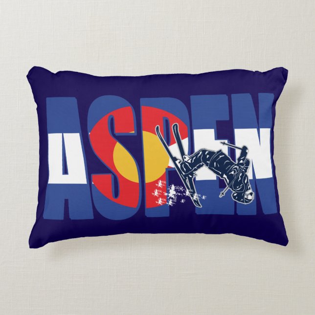 Aspen Colorado  Decorative Cushion (Front)