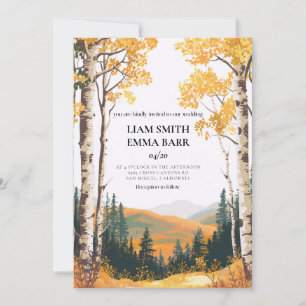 Aspen Colorado Destination Wedding Invitation