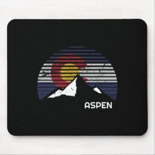 Aspen Colorado Flag - Co Bluebird Day Mountain Mouse Pad