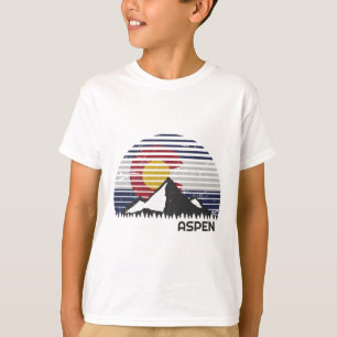 Aspen Colorado Flag - Co Mountain T-Shirt