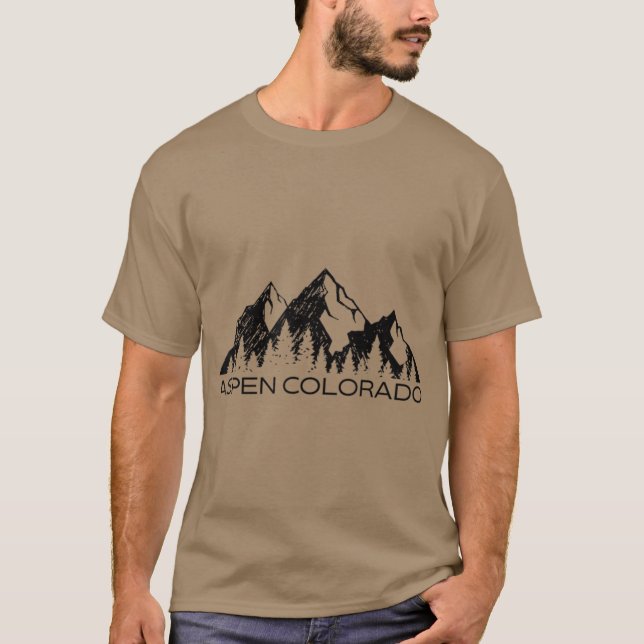 Aspen Colorado Mountain Souvenir Gift  Cool T-Shirt (Front)