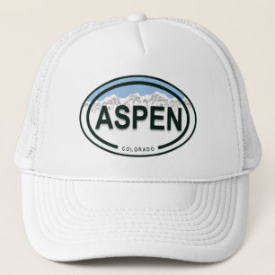 Aspen Colorado Mountain Tag Hat