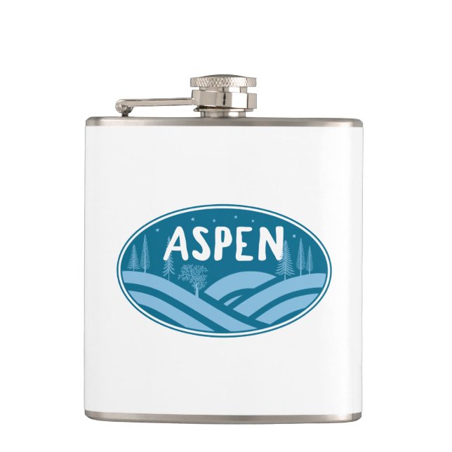 Aspen Colorado Outdoors Hip Flask (Front)