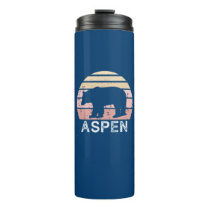 Aspen Colorado Retro Bear Thermal Tumbler