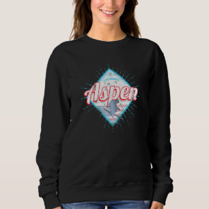Aspen Colorado Retro Skier Vintage USA Ski Vacatio Sweatshirt
