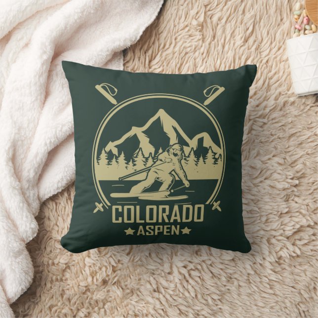 Aspen Colorado Ski Cushion (Blanket)