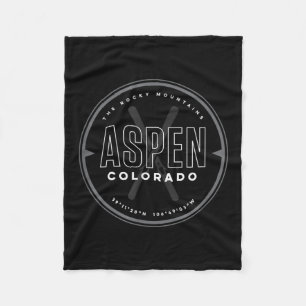 Aspen Colorado Ski  Fleece Blanket