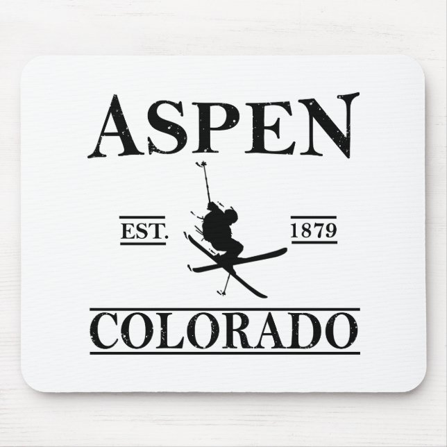 Aspen Colorado ski Mouse Pad (Front)