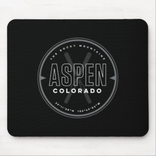 Aspen Colorado Ski Mouse Pad