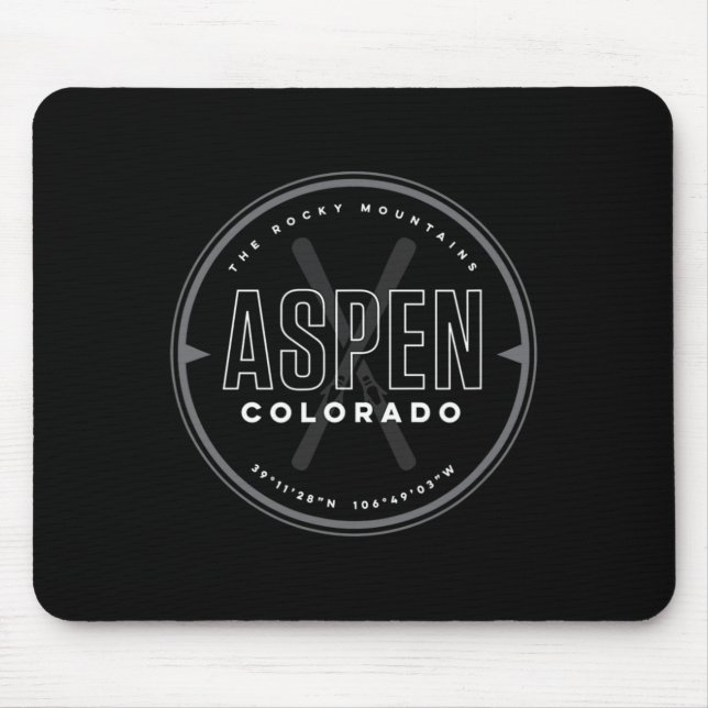 Aspen Colorado Ski  Mouse Pad (Front)