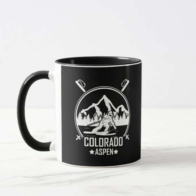Aspen Colorado ski Mug (Left)