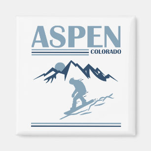 Aspen Colorado ski resort Magnet
