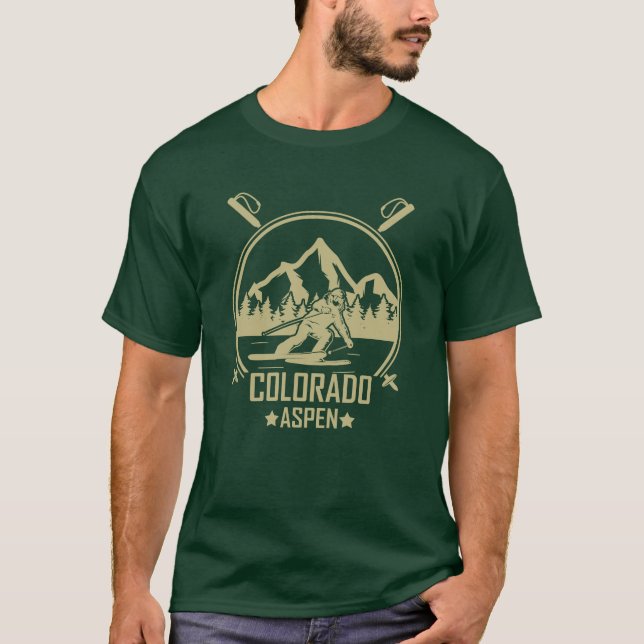 Aspen Colorado Ski T-Shirt (Front)
