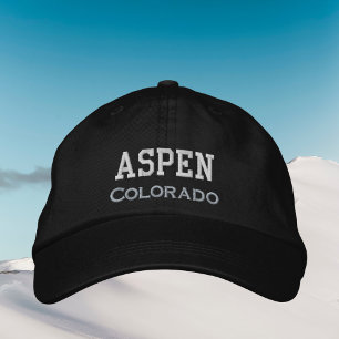 Aspen Colorado ski winter vacation outfit Embroidered Hat