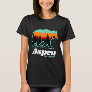 Aspen colorado skiing snowboarding bear T-Shirt