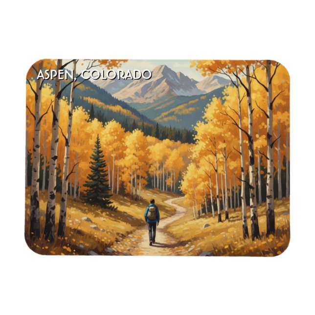 Aspen Colorado Travel Magnet (Horizontal)