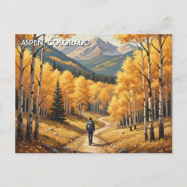 Aspen Colorado Travel Postcard (Front)