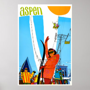 Aspen Colorado Travel Poster