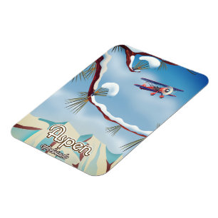 Aspen Colorado travel poster Magnet