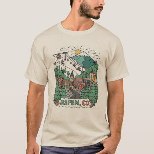 Aspen Colorado Travel T-Shirt