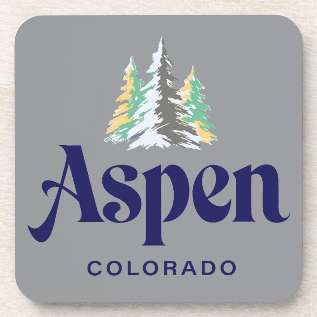 Aspen Colorado United States Coaster (Front)