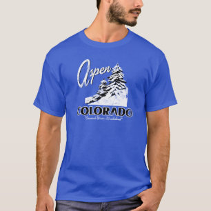 Aspen Colorado USA Retro Design T-Shirt