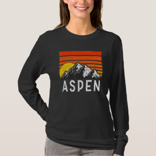 Aspen Colorado Usa Retro Vintage Mountain T-Shirt