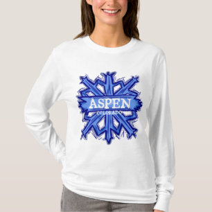 Aspen Colorado winter snowflake hoodie T-Shirt