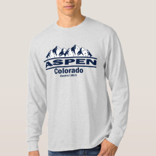 Aspen Colorado with Rocky Mountains T-Shirt