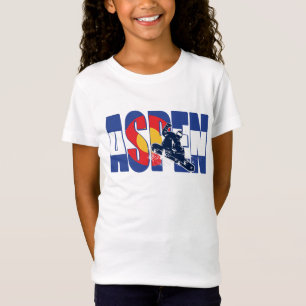 Aspen Colorado with Snowboarder T-Shirt
