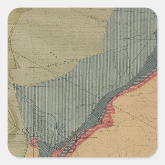 Aspen District Sheet Square Sticker (Front)