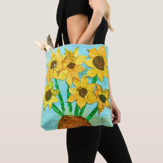 Aspen & Laura's VanGogh inspired sunflowers Tote Bag