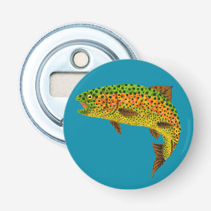 Aspen Leaf Rainbow Trout 1 Bottle Opener