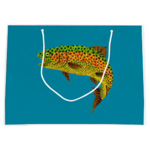 Aspen Leaf Rainbow Trout 1 Large Gift Bag