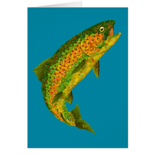 Aspen Leaf Rainbow Trout 4 (Front)