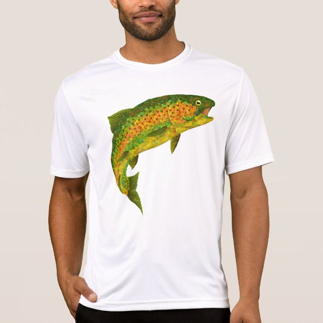 Aspen Leaf Rainbow Trout 4 T-Shirt (Front)