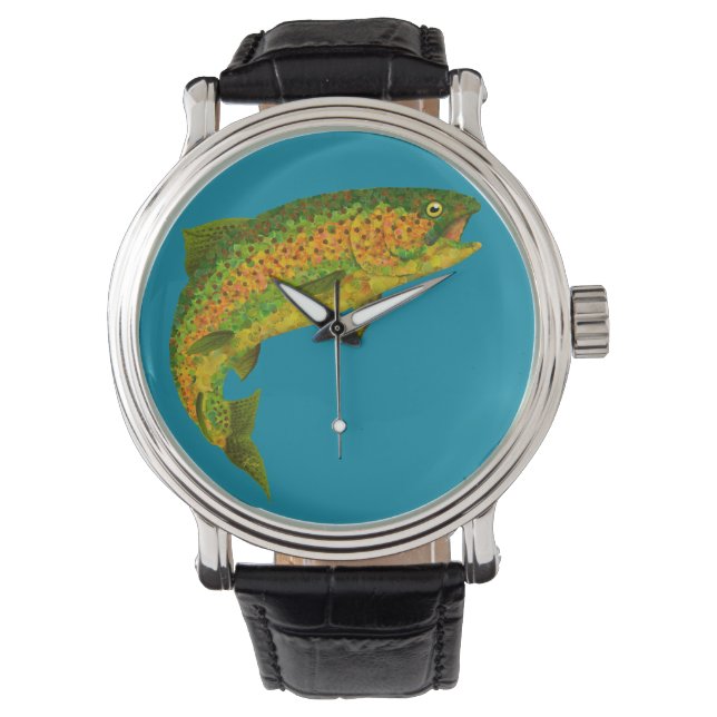 Aspen Leaf Rainbow Trout 4 Watch (Front)